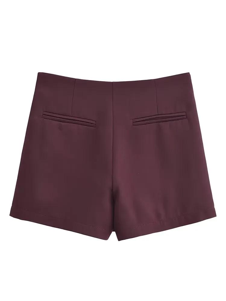 TFMLN nouveau printemps femmes solide jupe mode casual côté fermeture éclair Mini Shorts jupes Vinta