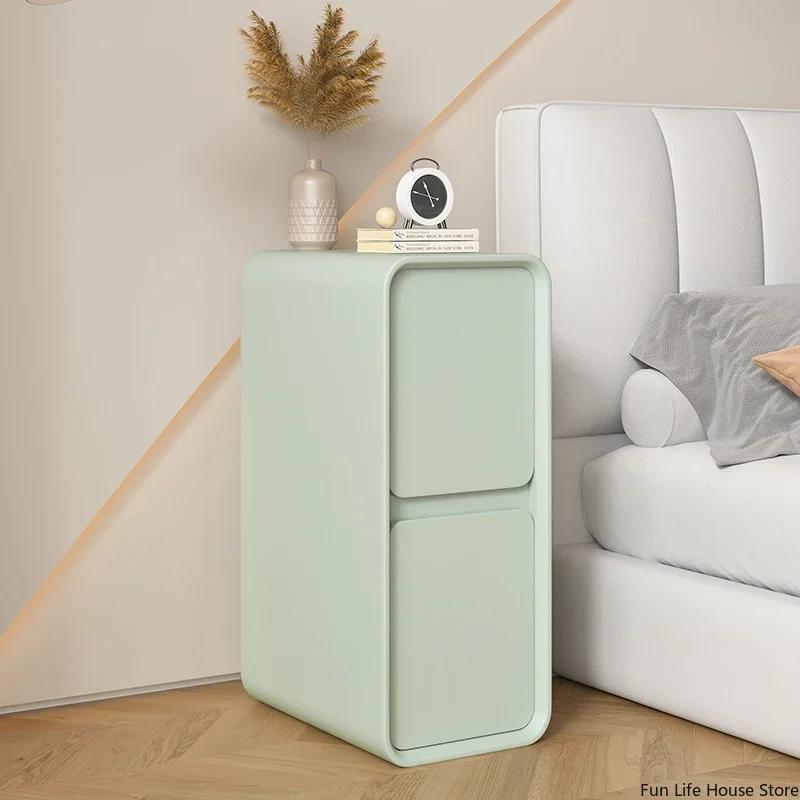 Table de chevet minimaliste moderne, style français, petit espace ultra-étroit, mini armoire latéral