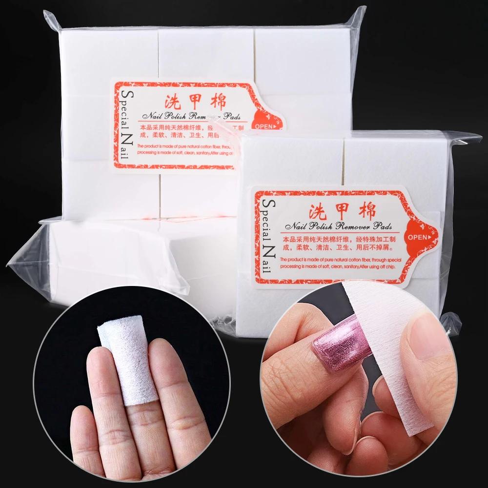 1000/500/100 pièces lingettes en coton pour ongles élimination du Gel enveloppes non pelucheuses tre