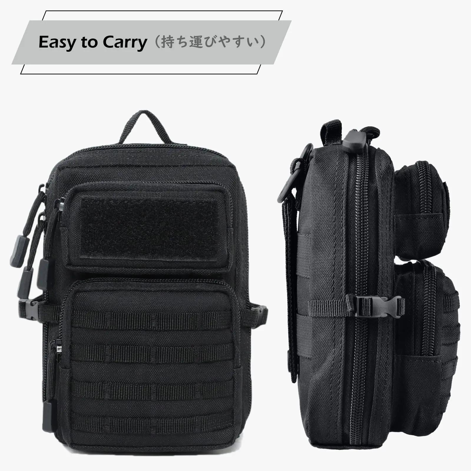 Pochette utilitaire tactique Molle, sac de taille pour outils de téléphone, sac médical EDC IFAK, Mi