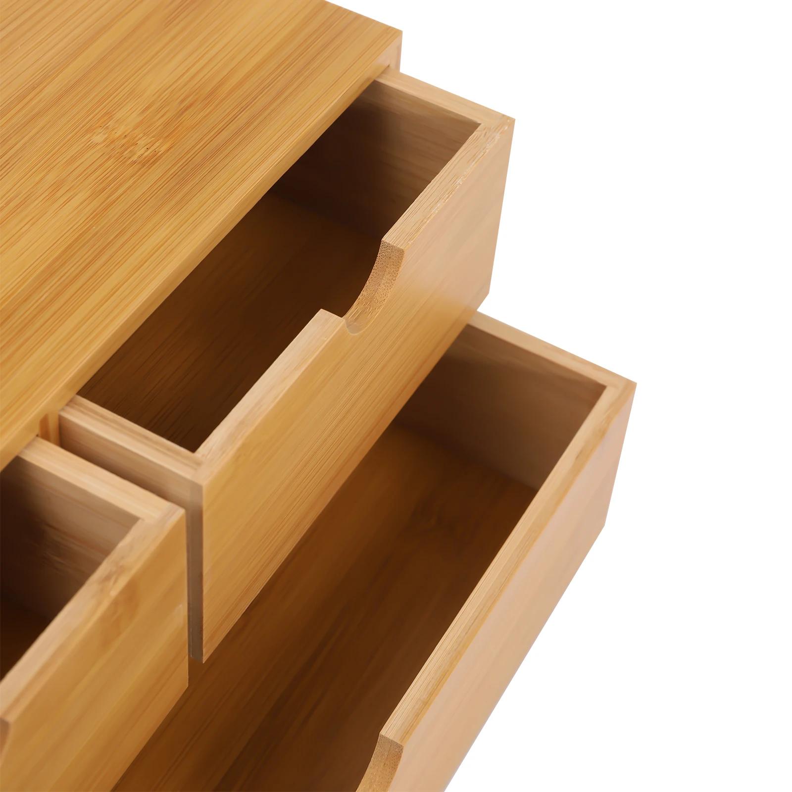 Evalu-brittop-Mini Bureau en Bambou, Boîte de Rangement MELStorage w/ 3 Brocommuniste de proximité