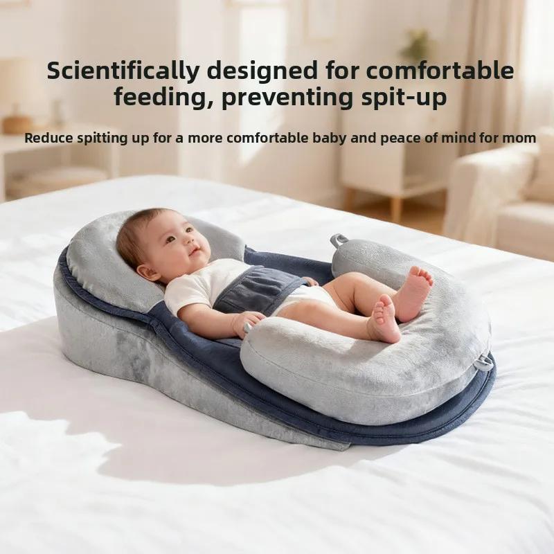 Oreiller de rampe pour bébé, coussin de siège, oreiller compensé, soutien Anti-reflux, oreiller d'al