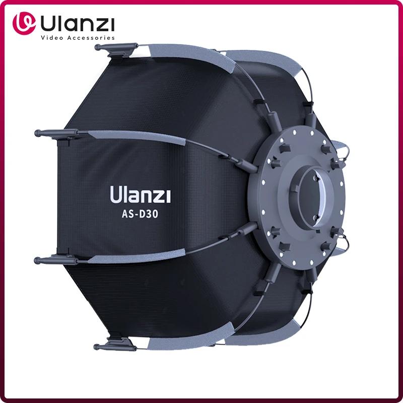 Ulanzi AS-D30 30cm boîte à lumière octogonale Mini Bowens montage dégagement rapide grille en nid d'