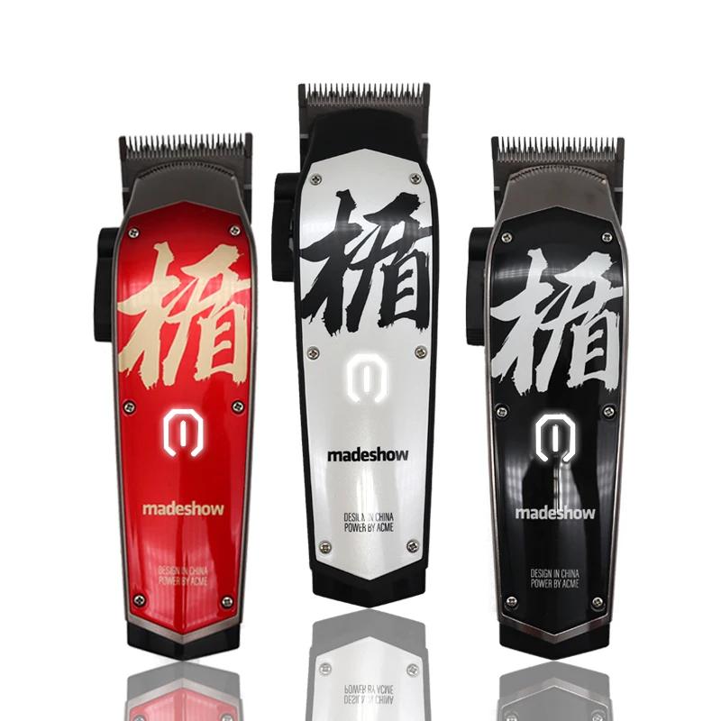 Madeshow-Tondeuse à cheveux professionnelle M10 + pour homme, barbier, 0mm, tondeuse à tête chauve,