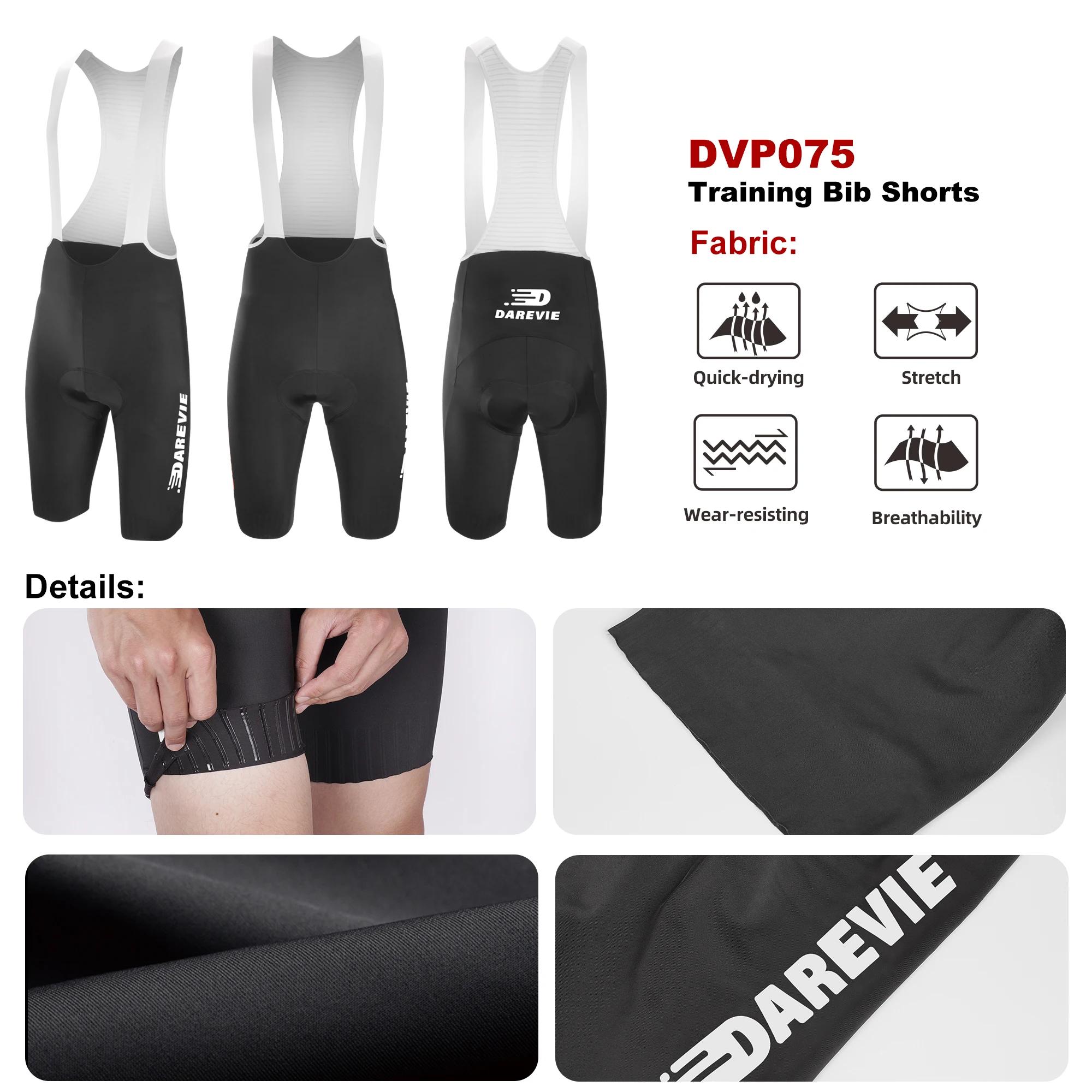 Cuissards de cyclisme DAREVIE pour hommes avec poches - Antidérapants, extensibles et à séchage rapide