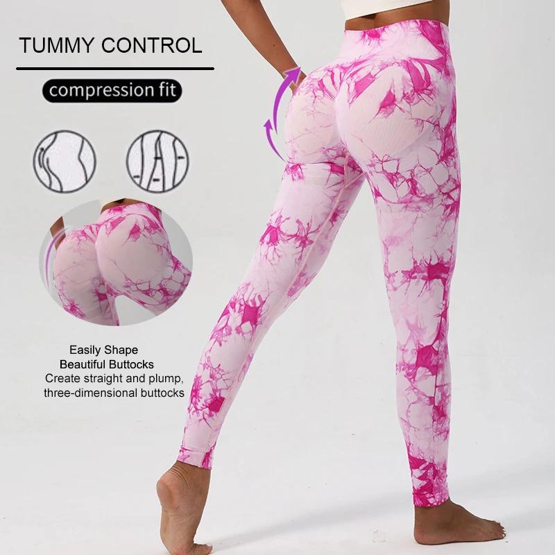 WAREBALL nouveau cravate colorant pantalons de Yoga Leggings de gymnastique femmes sans couture tail