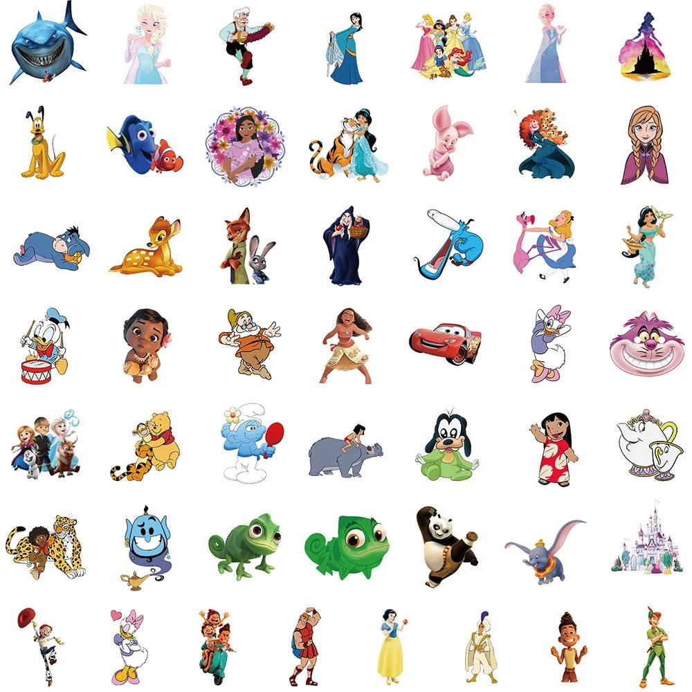 10/30/50/100 PIÈCES Disney Mélange Dessin Animé Mignon Mickey Mouse Point Autocollants Esthétique Or