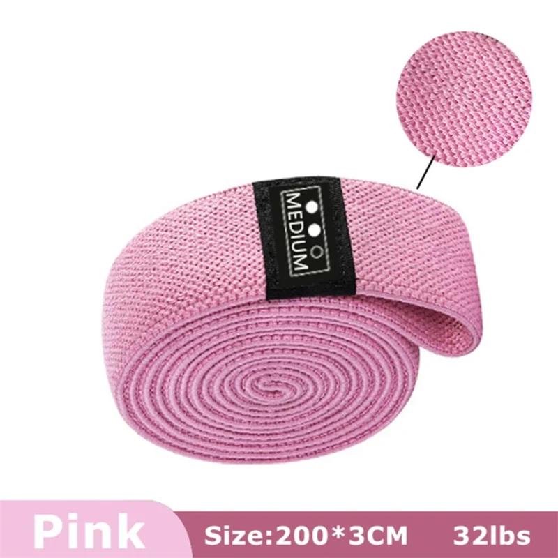 Lot de 3 bandes longues en tissu pour le travail - Accessoires d'exercice fitness gym entraînement musculaire