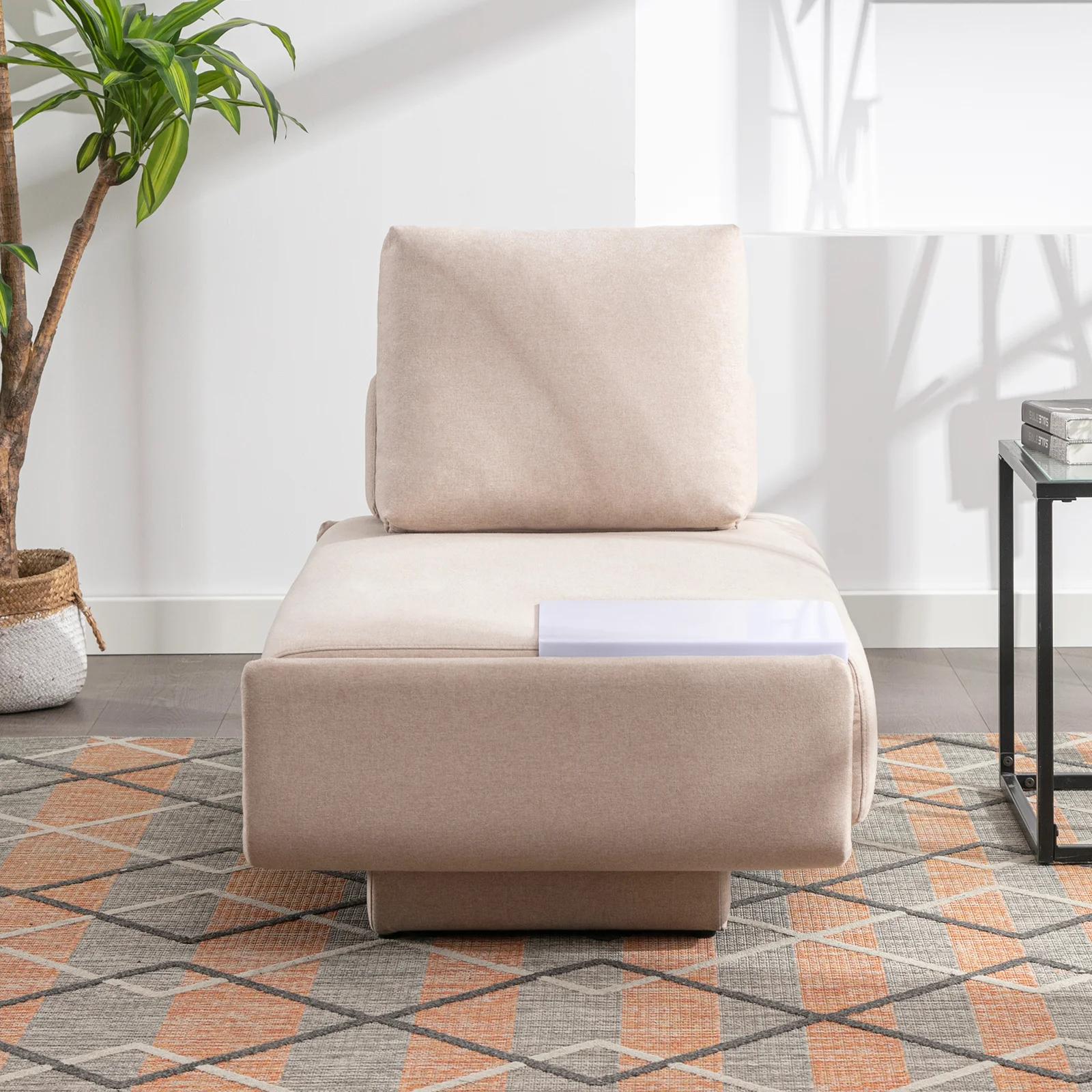 HORGgland-Canapé-lit en O, sofa sectionnel avec accoudoir et dossier parfait pour appartement et sal