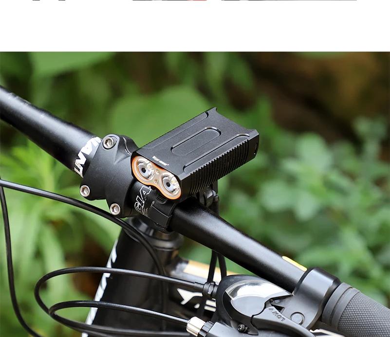 WEST BIKING-enquêter avant étanche à 2 LED pour vélo de route et VTT, éclairage de sécurité à haute