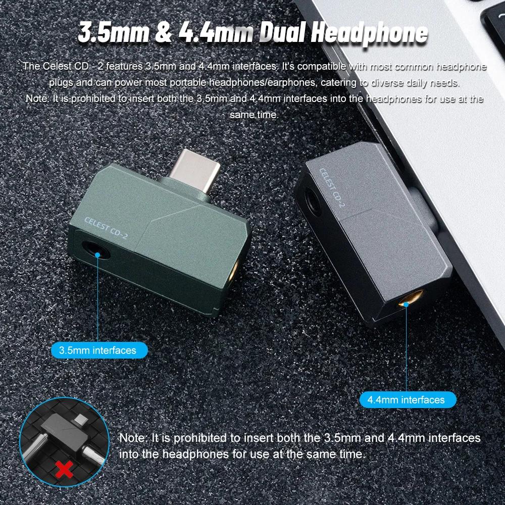 Nouveau Celest CD-2 amplificateur de casque Audio DAC Portable amplificateur DSD Support HiFi 32 bit