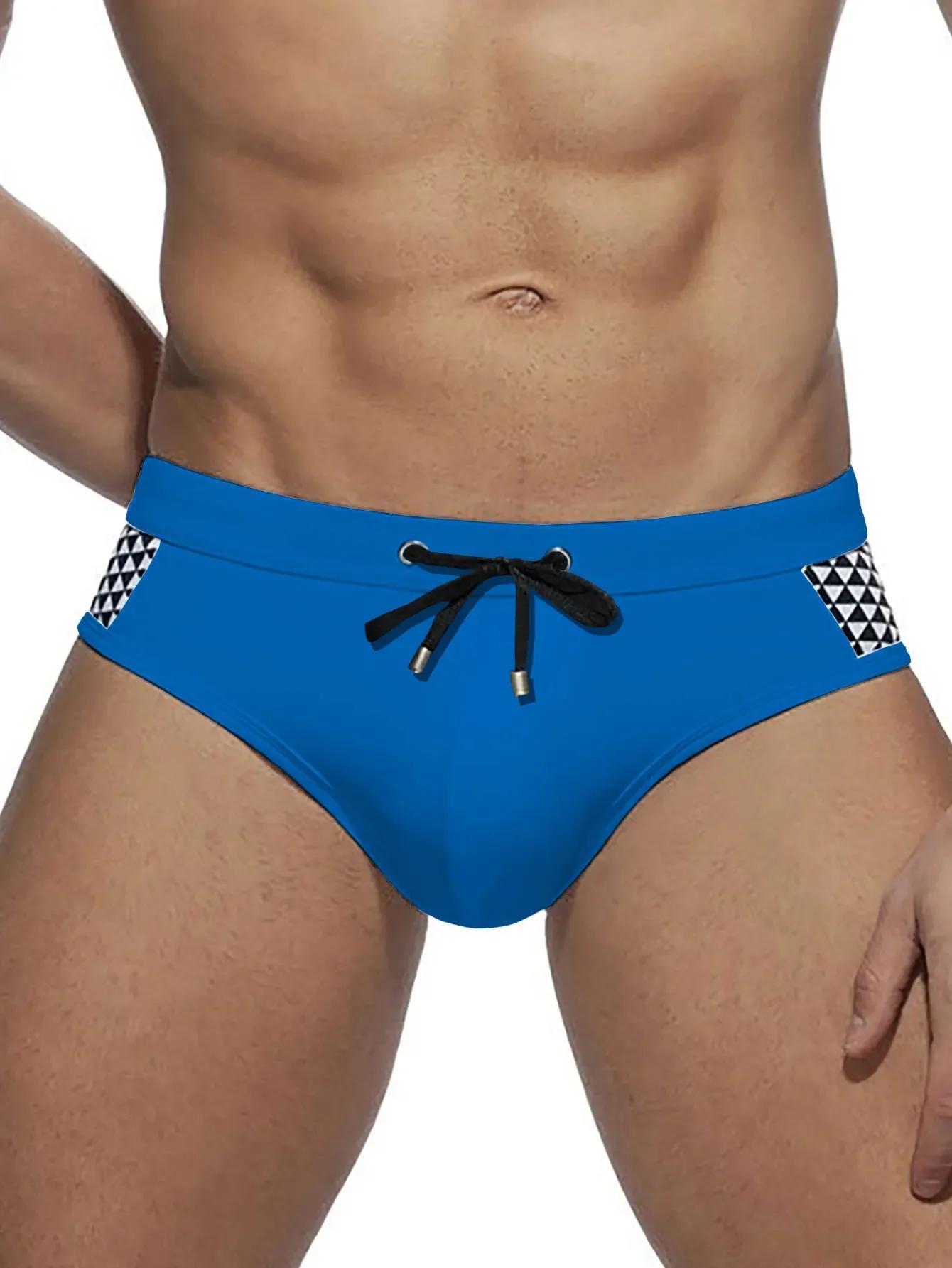 Maillot de bain push-up homme sexy avec coussinets amovibles - Slip de surf et bain confortable