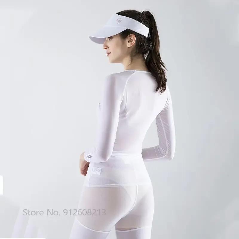 FZLOVE-T-shirt de golf pour femme, T-shirt de sport pour femme, Protégé contre le soleil, Chemise de
