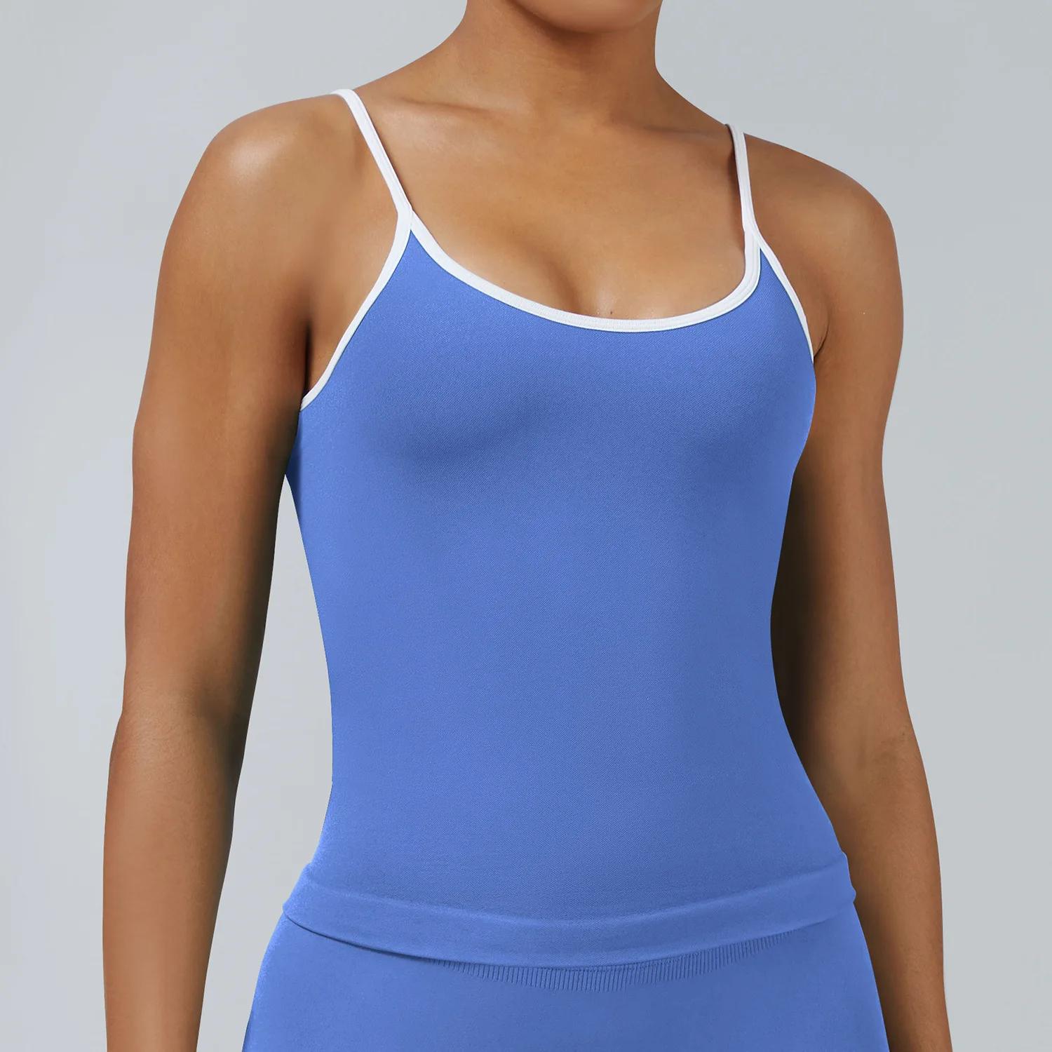 Soutien-gorge de sport haute performance pour femme, push-up, sans couture, respirant, pour fitness,