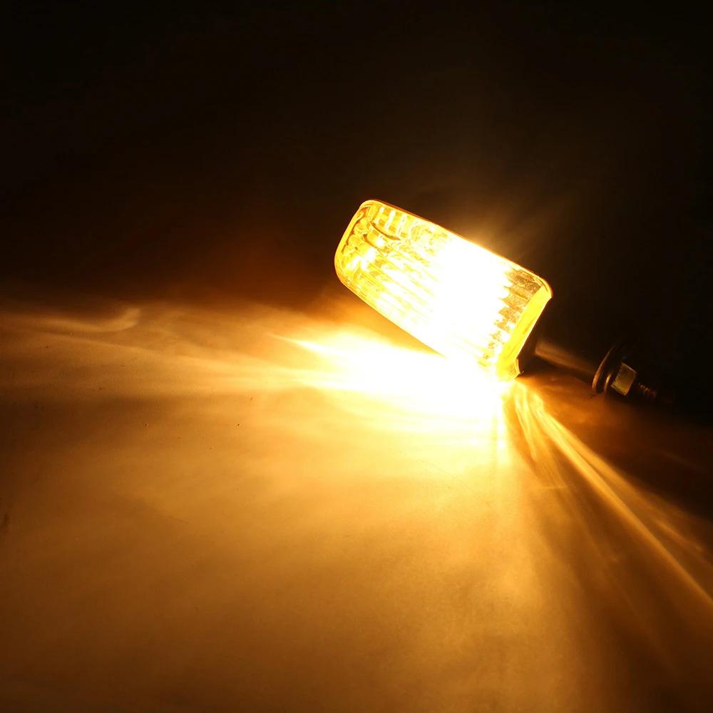2 pièces moto clignotant lumières Led clignotants ambre lampe universelle moto arrière clignotant in