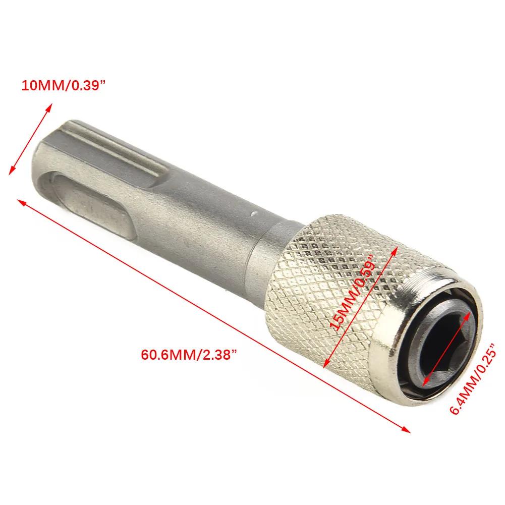 Adaptateur de douille SDS 1/4, support de tournevis à tige hexagonale, adaptateur de forets, convert