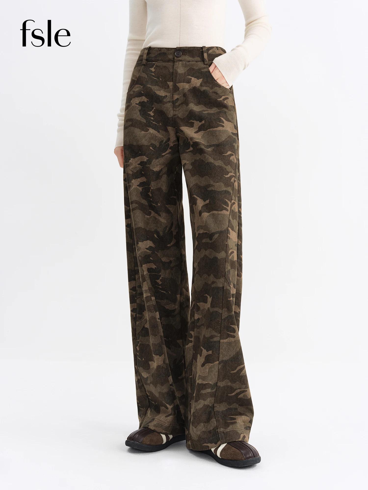 FSLE Nouveautés Jeans évasés pour femmes, imprimé léopard rétro, pantalon bootcut, style vintage Y2K