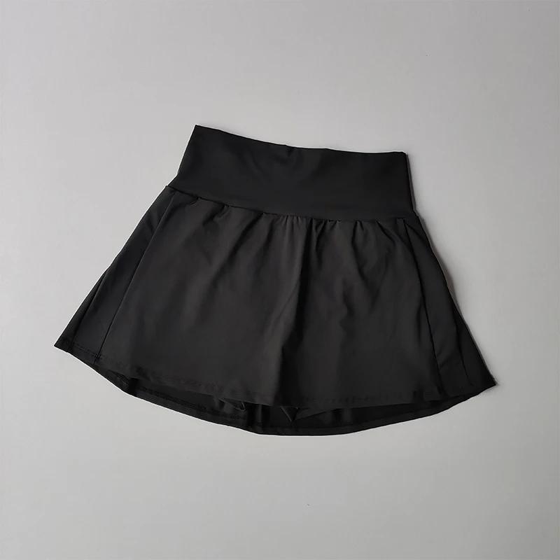 Jupe courte de sport taille haute, nouveau Short doublé Cool et Anti-éblouissement pour femmes, jupe