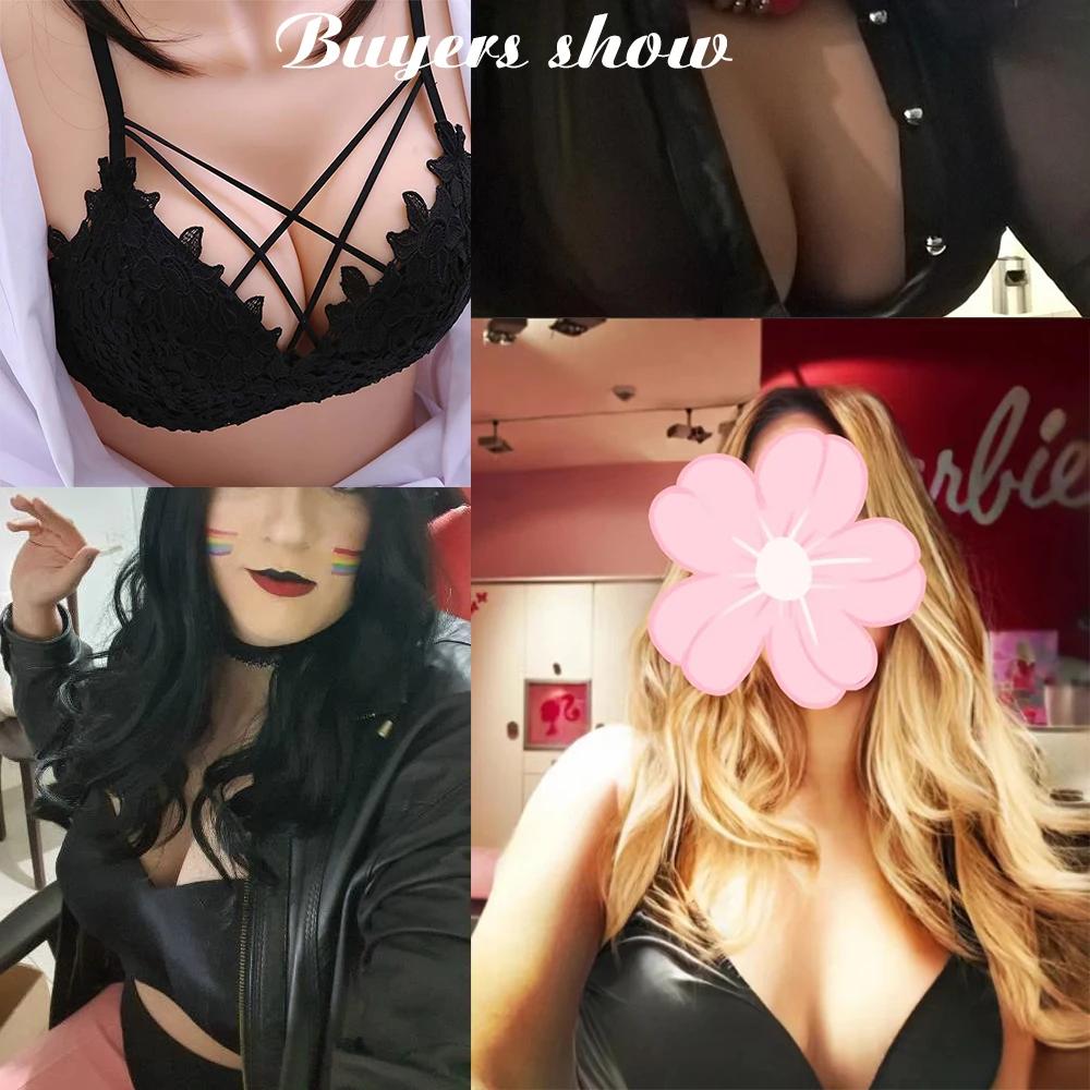 Eyung H Cup-Faux Seins en Silicone, Rehausseur de Seins pour Crossdresser Drag Queen, Sein Mâle à Fe