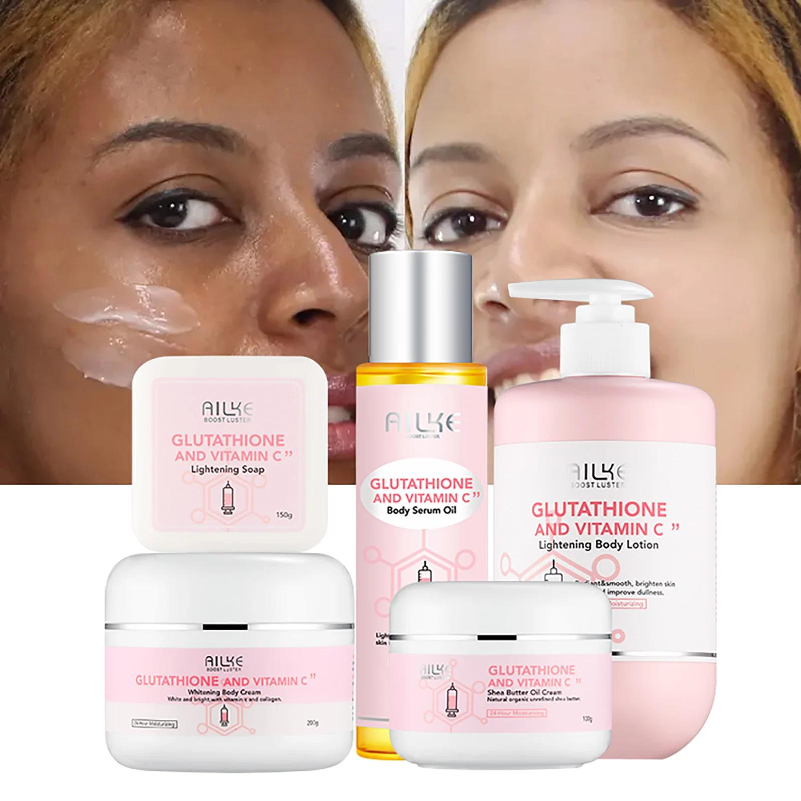 AILKE crème de soin blanchissante pour la peau, Lotion éclaircissante, élimine les taches foncées av