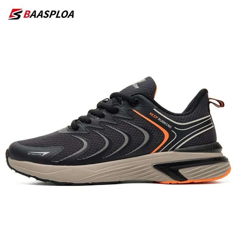 Baasploa – chaussures de course légères en maille respirante pour hommes, baskets de sport confortab