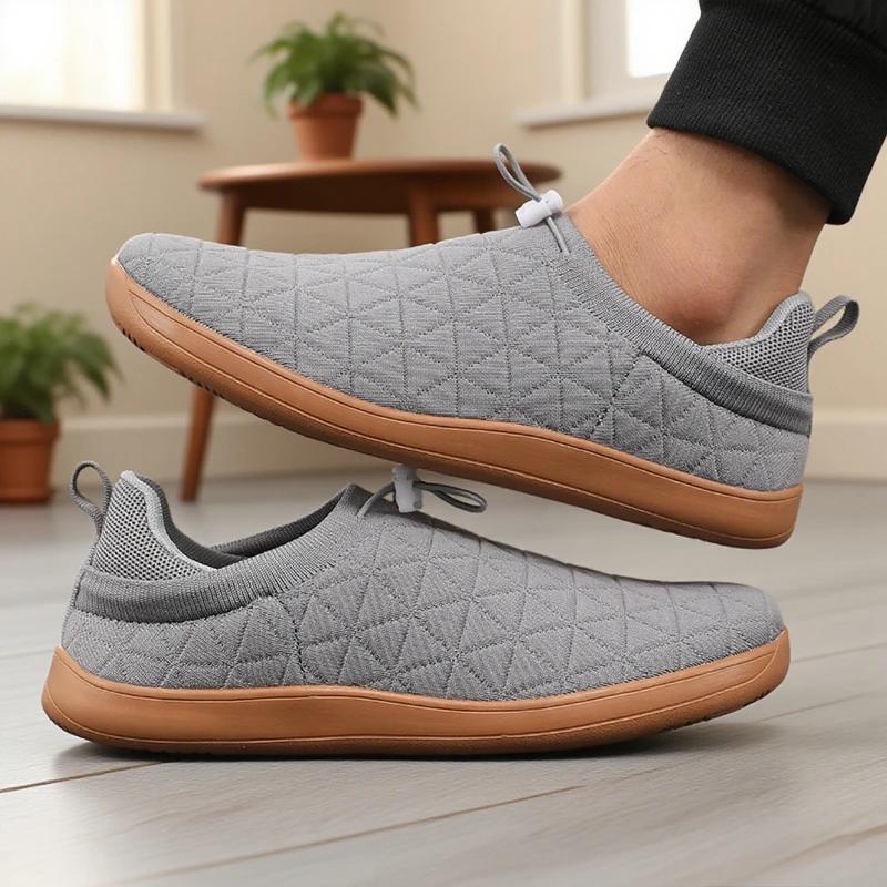 Nouveaux hommes pieds nus chaussures large orteil boîte minimaliste anti-dérapant chaussures de marc