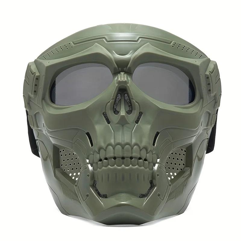 Masque de crâne de moto, lunettes coupe-vent, lunettes d'équitation pour sports de plein air, access