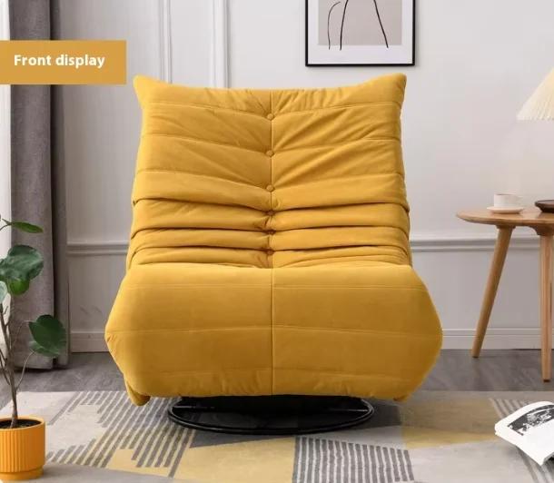 Canapé paresseux pour baie vitrée, fauteuil inclinable multifonctionnel moderne en tissu, pivotant e