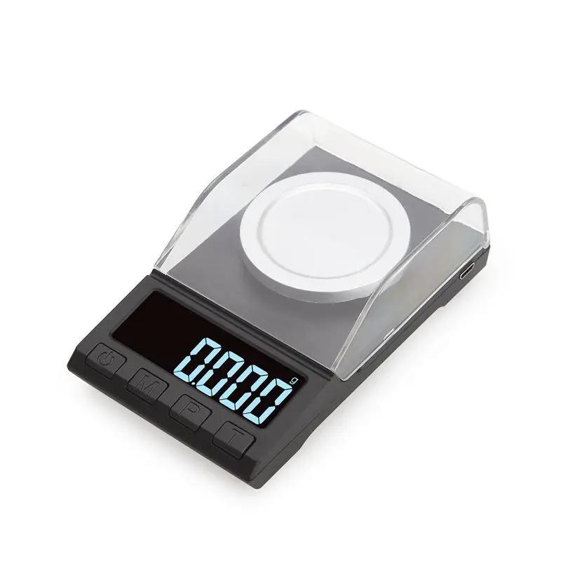100g/50g/20g/10g 0.001g Balance numérique de précision Portable Mini bijoux or laboratoire poids mil