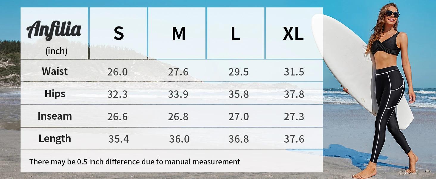 Anfilia-Maillot de bain taille haute pour femme, pantalon de natation, bikini astronomique, séchage