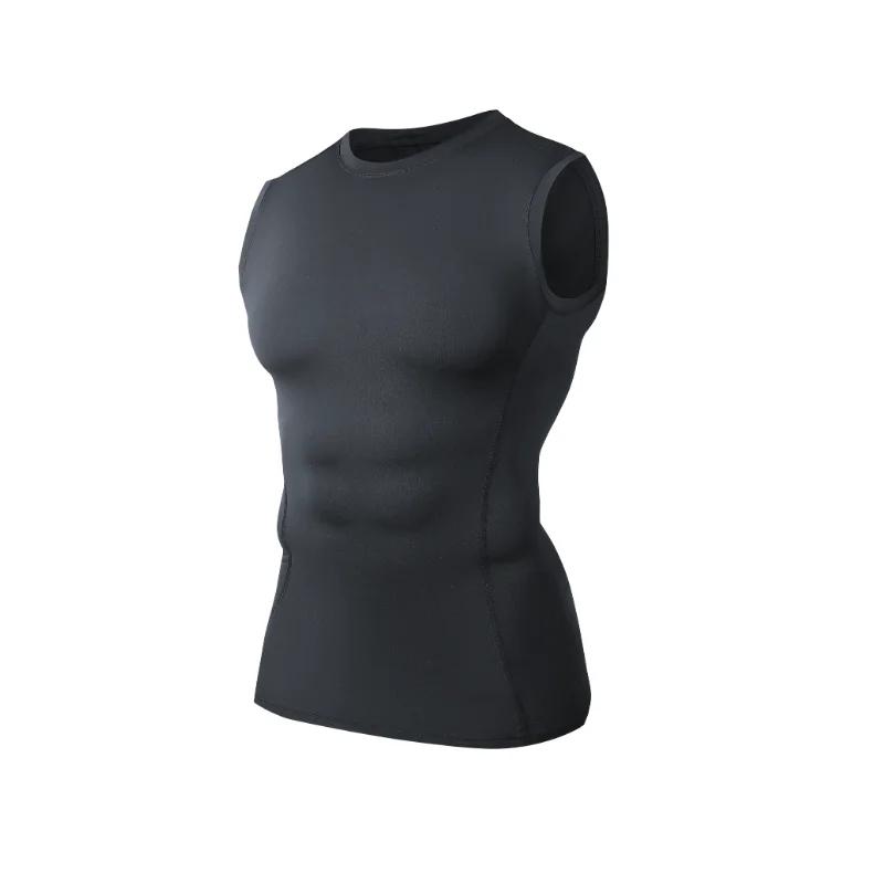 Gilet d'entraînement pour hommes, coupe cintrée, sans manches, séchage rapide, respirant, évacuation