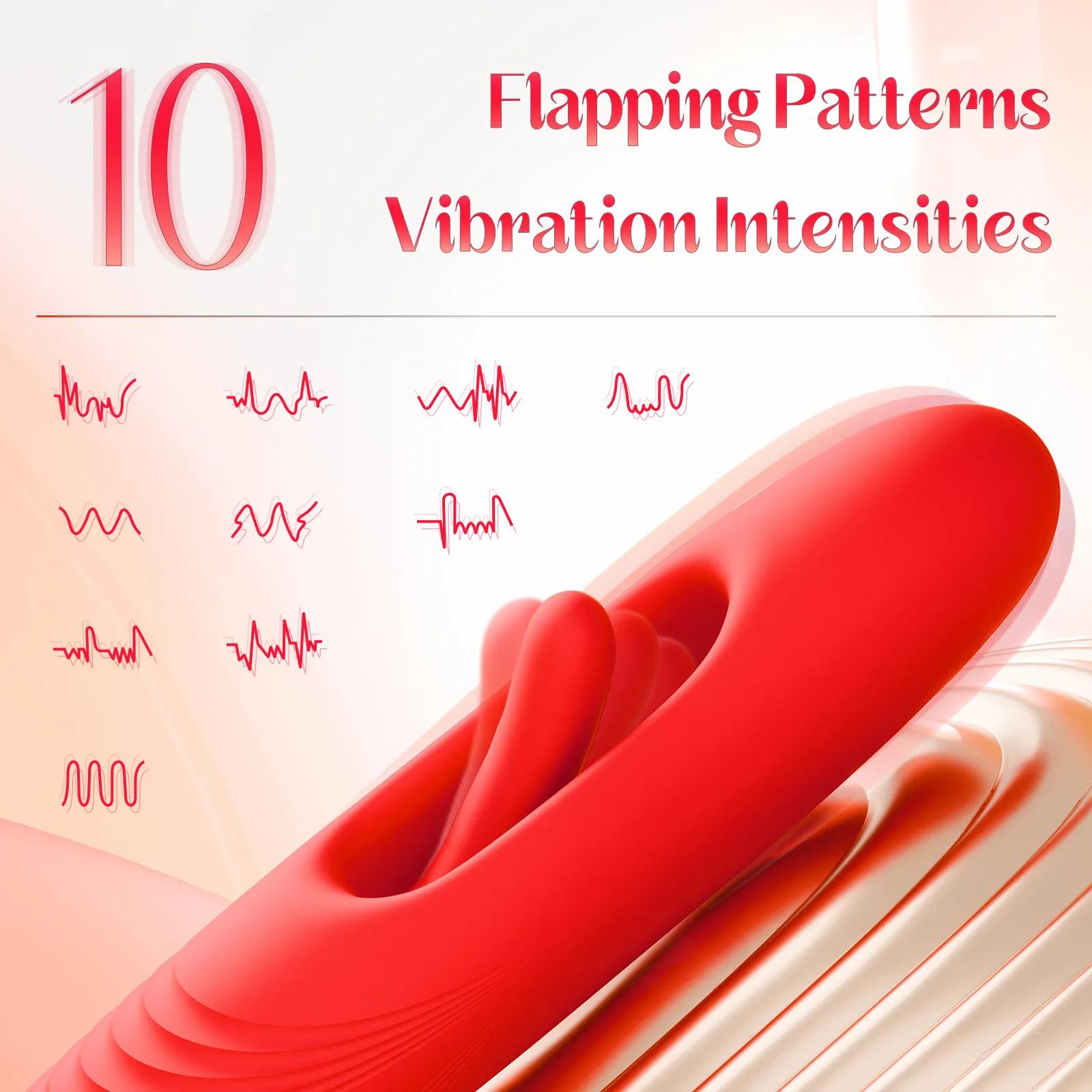Vibromasseur gode léchant la langue pour femme, stimulateur de clitoris vaginal, masseur de point G,