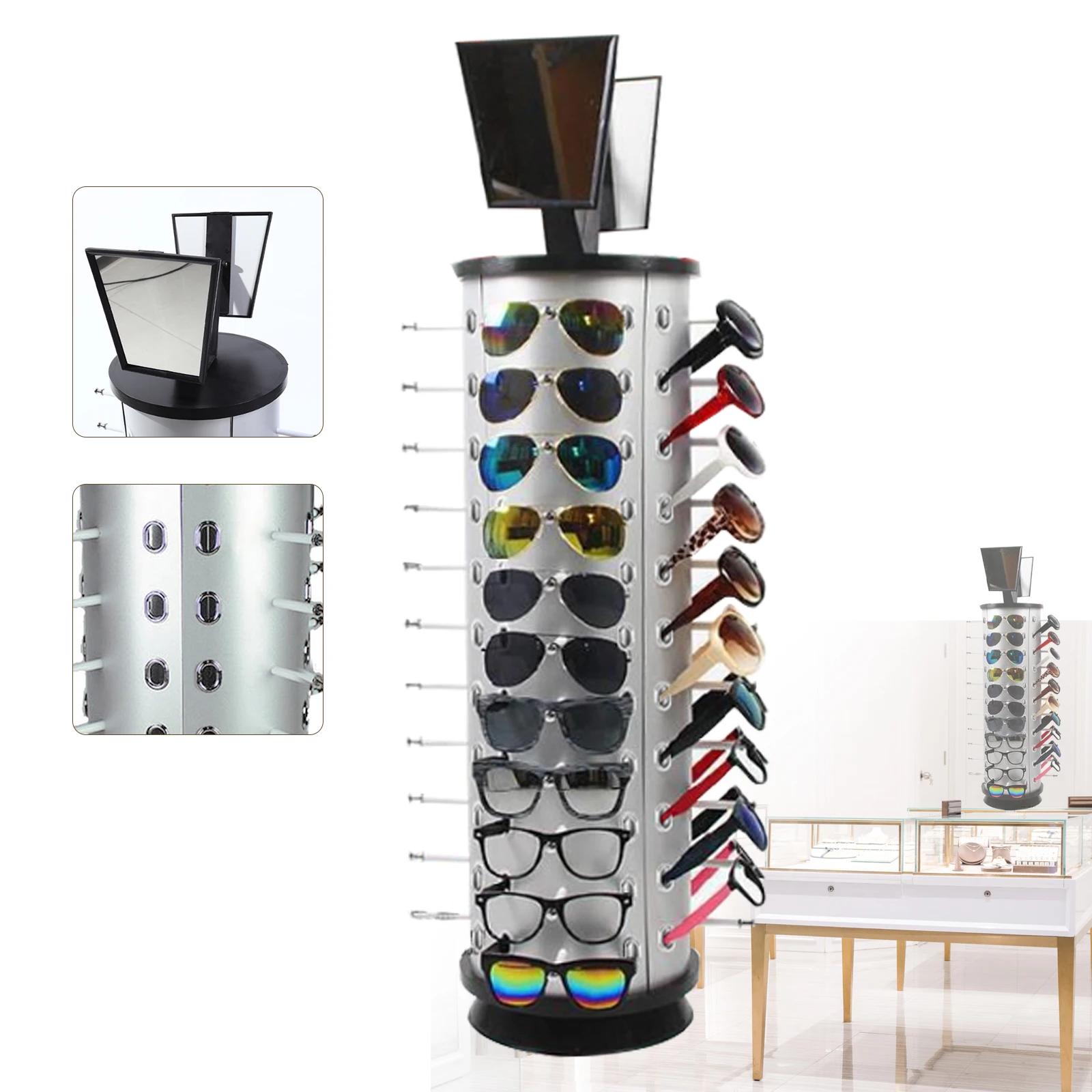 Présentoir à Lunettes Rotatif à 360 ° T1, Support d'Étagère Rotatif, Commercial, 44 Paires, Nouveau