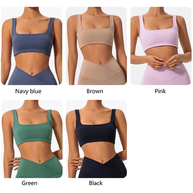 Soutien-gorge sport été push-up maintien élevé respirant yoga entraînement femmes