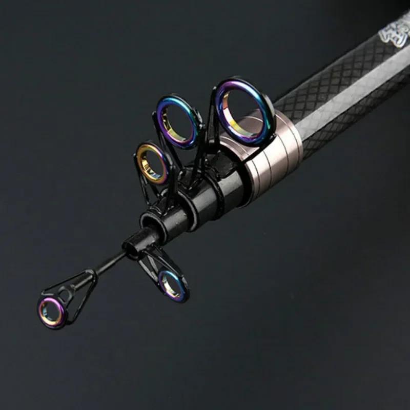 Pêche Spinning Télescopique en Fibre de Carbone, Accessoire Robuste, Portable, pour Voyage en Mer, B