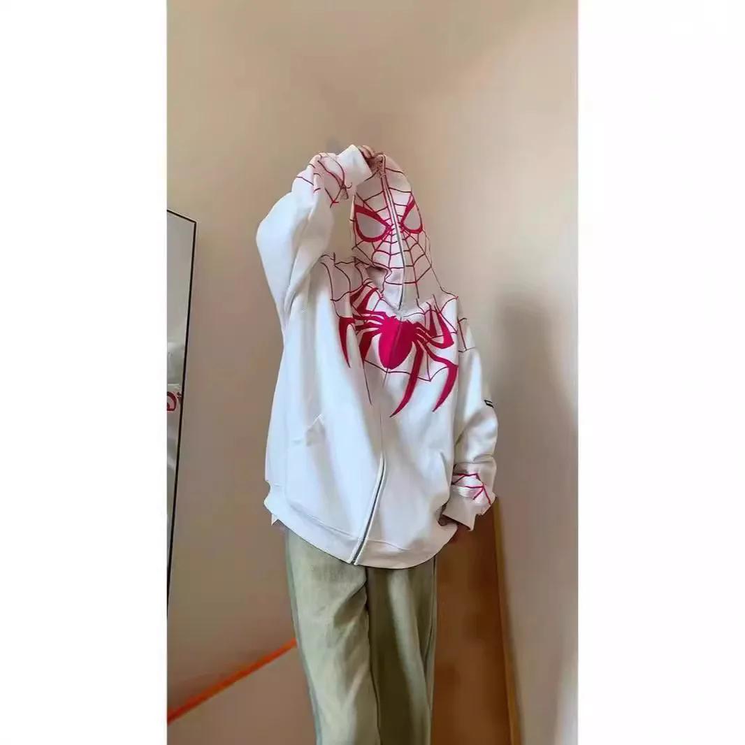 MARVEL Spider Man vêtements d'extérieur hommes femmes mode rue Hip Hop sweat amoureux automne hiver