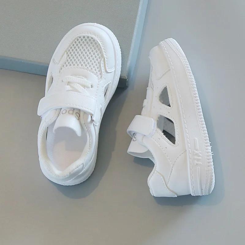 Chaussures Blanches pour Enfants 2026 – Sandales d'Été Designer Respirantes pour Garçons, Chaussures