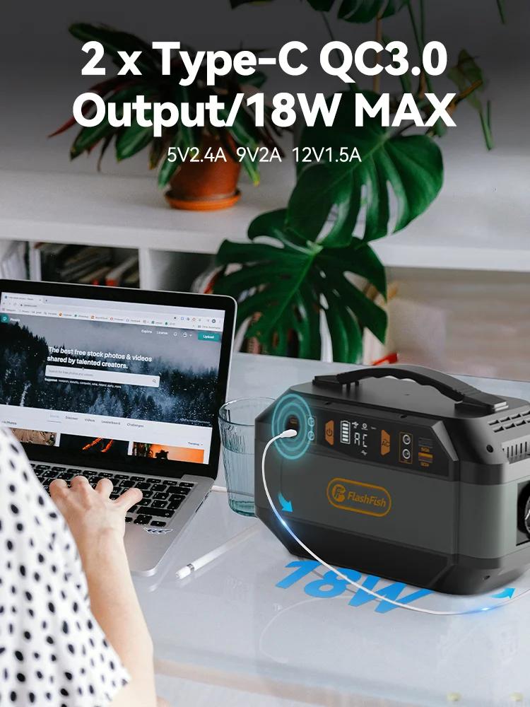 FF-Générateur solaire Flashfish, 288,6 Wh, centrale électrique portable, batterie 78000mAh/3.7V, AC