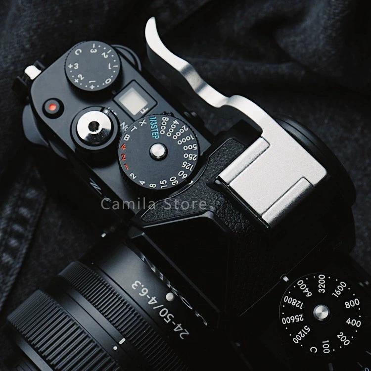 Poignée en métal pour appareil photo Nikon Zf Z-f, avec accessoires de protection en cuir