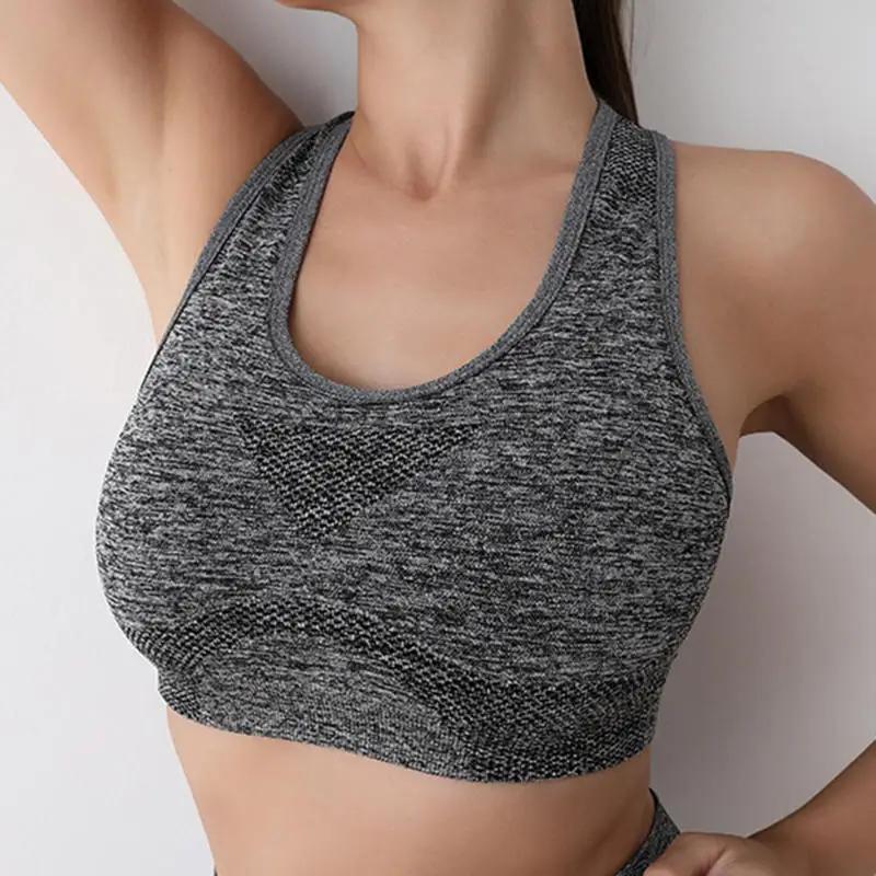 Femmes sport soutiens-gorge Yoga haut gilet haute antichoc séchage rapide Yoga gymnase course sous-v