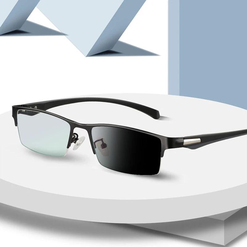 Hommes femmes affaires photochromique multifocale lunettes de lecture bureau Anti bleu RayClassic ca