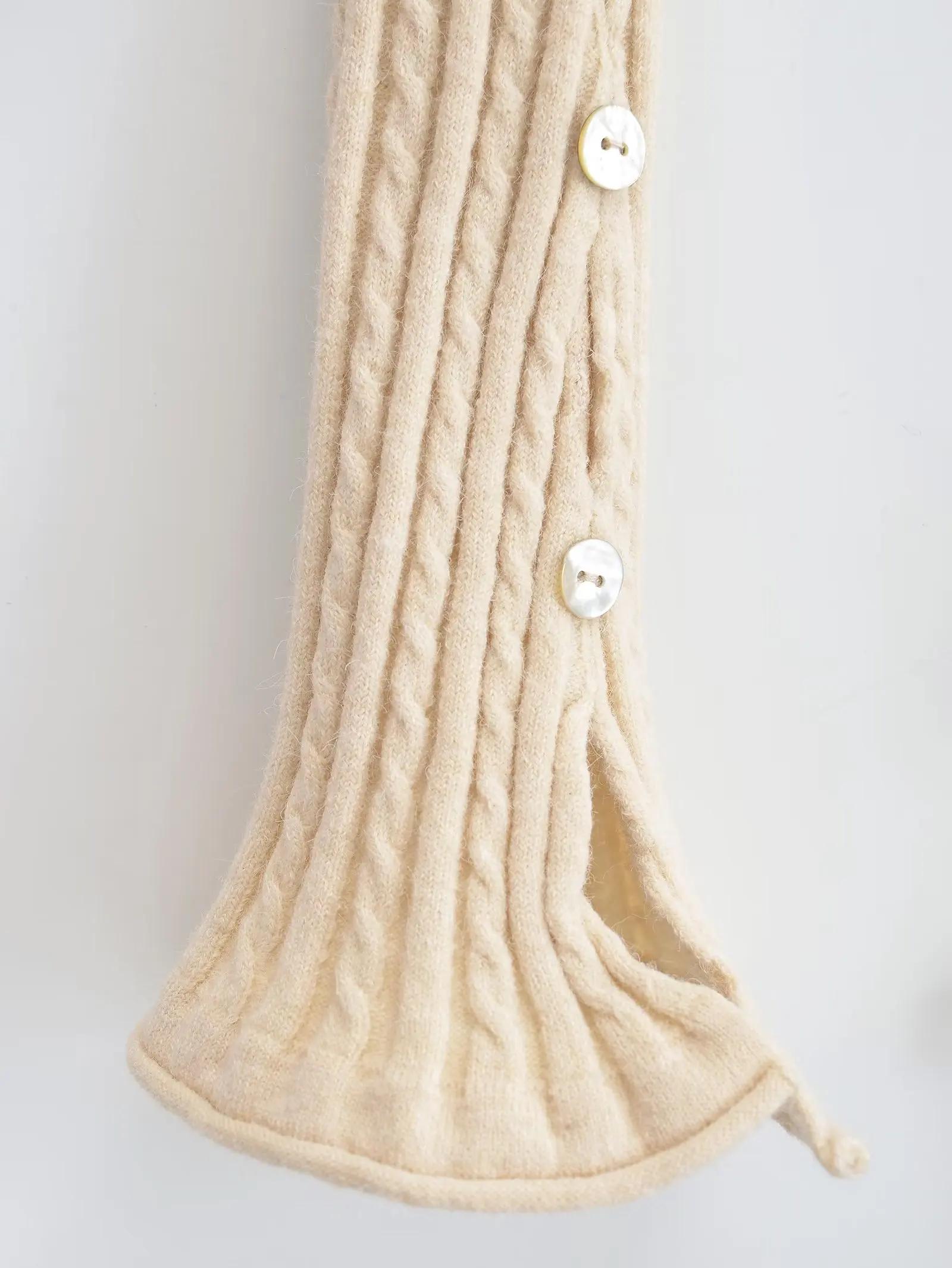 Cardigan en tricot torsadé à col en V pour femmes, taille élastique, mini jupe plissée, olympiques a