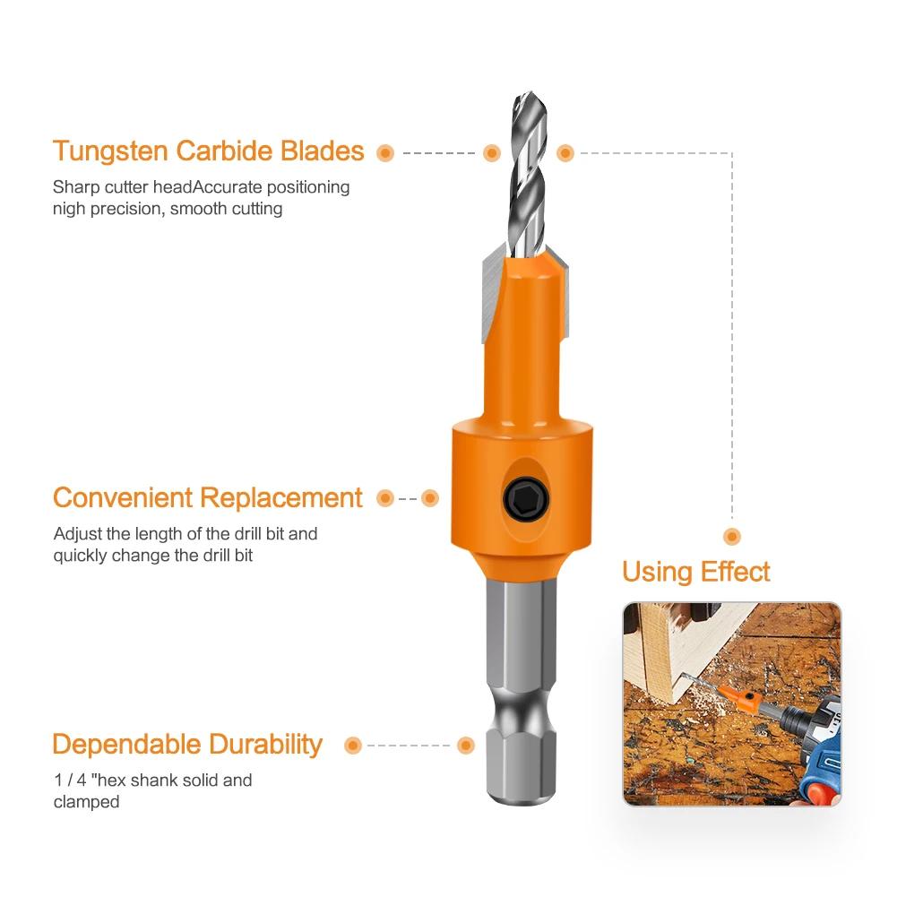 1-5 pièces 8mm tige HSS travail du bois fraise routeur Bit vis extracteur Remon démolition pour frai