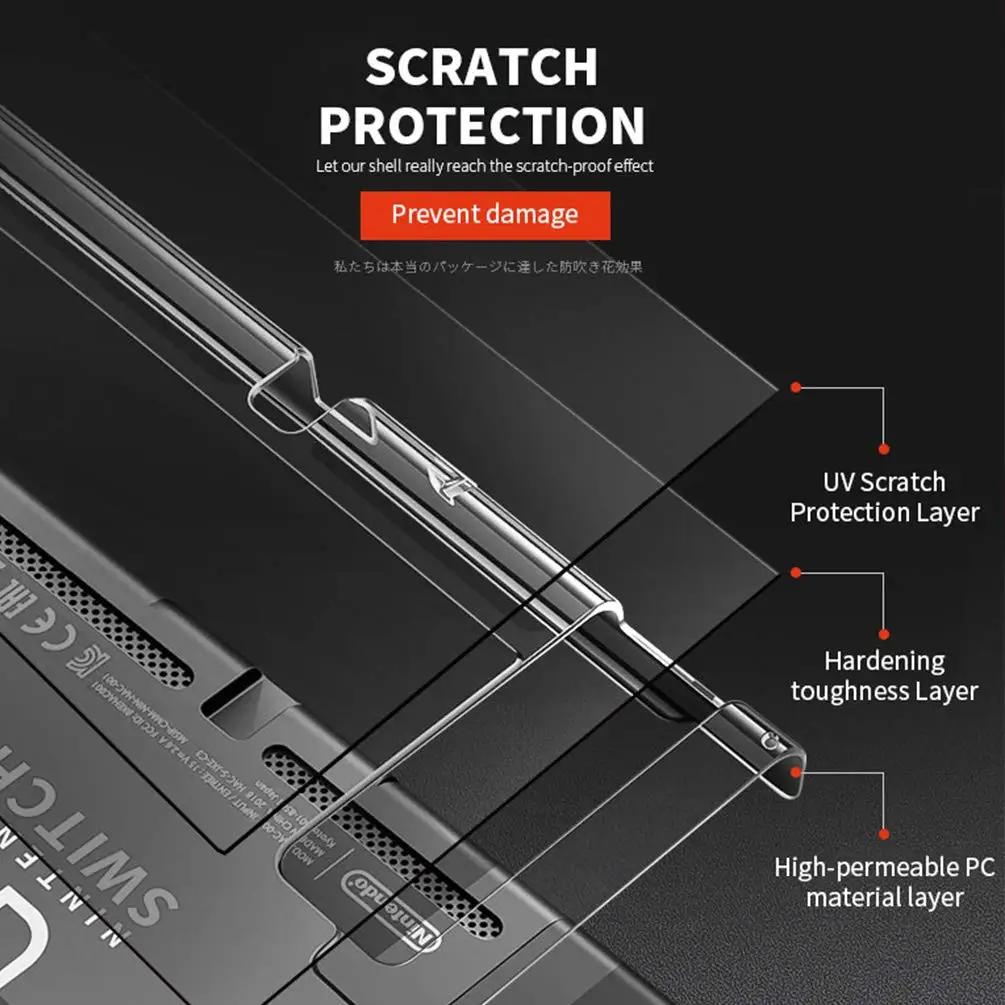 Étui rigide transparent acoplable pour Nintendo Switch 3 en 1, housse de protection pour Nintendo Sw