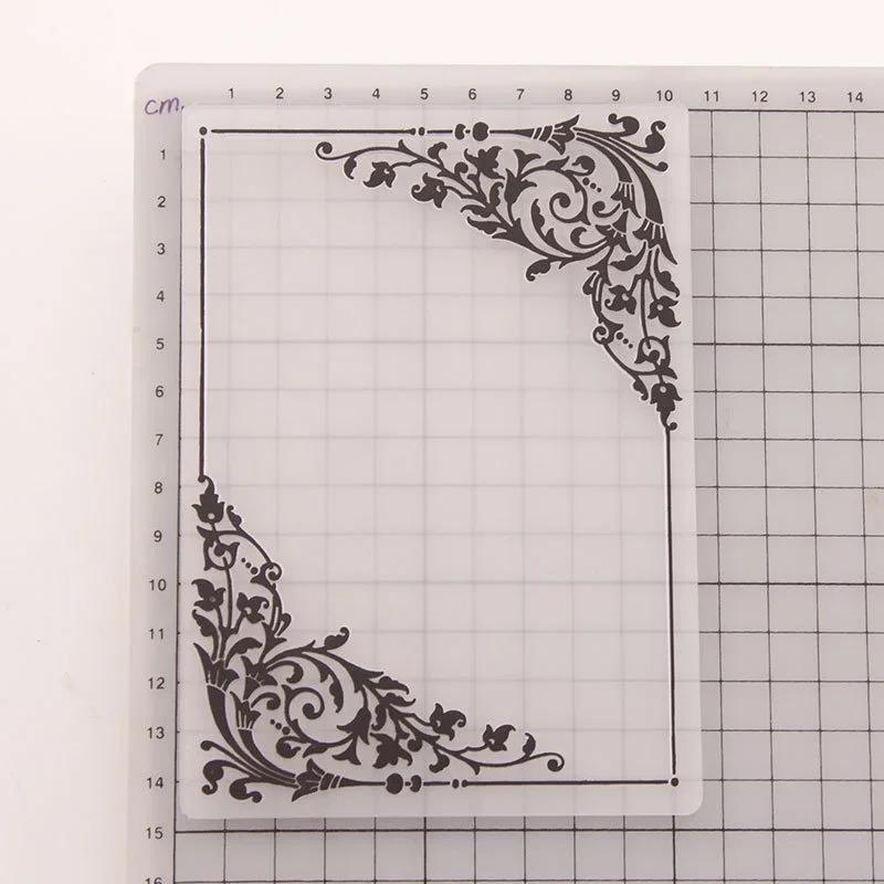 Dossier en relief 3D pour bricolage, artisanat, coin exécutif, motif de fleurs, carte de fond, timbr