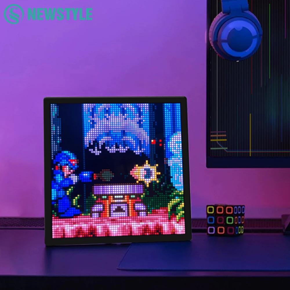 LED Pixel Matrix Bluetooth affichage intelligent 64x64 RGB panneau de lampe numérique bricolage Art