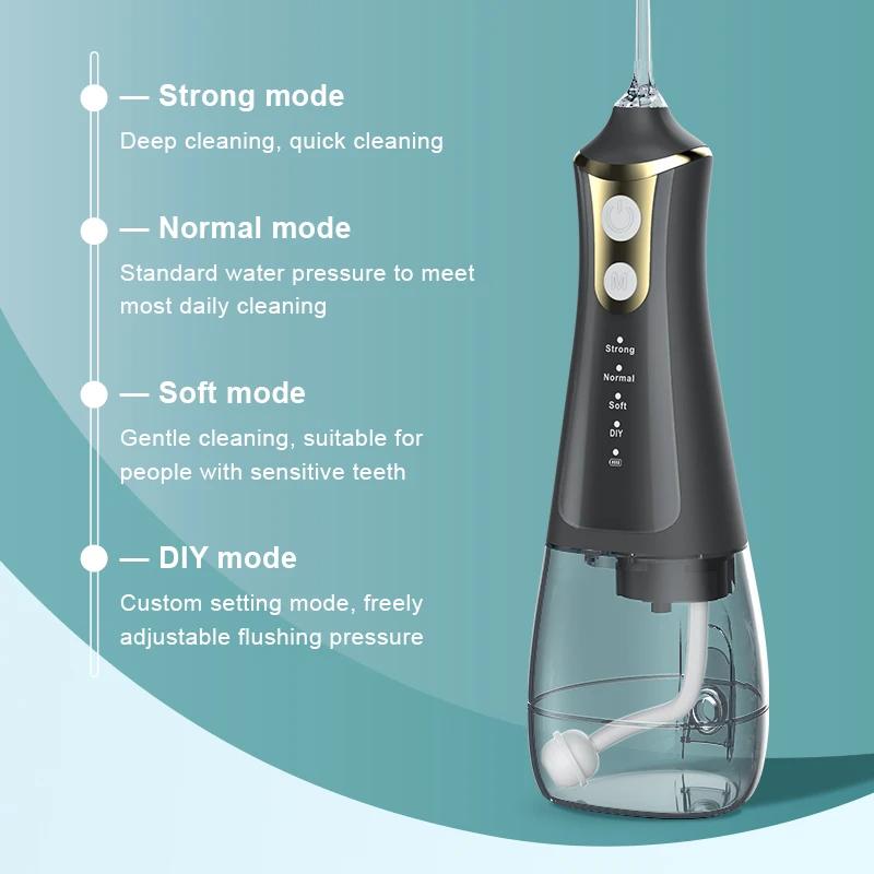 Irrigateur dentaire Xiaomi, mode DIY, 5 jets, irrigateur à eau, nettoyage buccal, machine à laver la