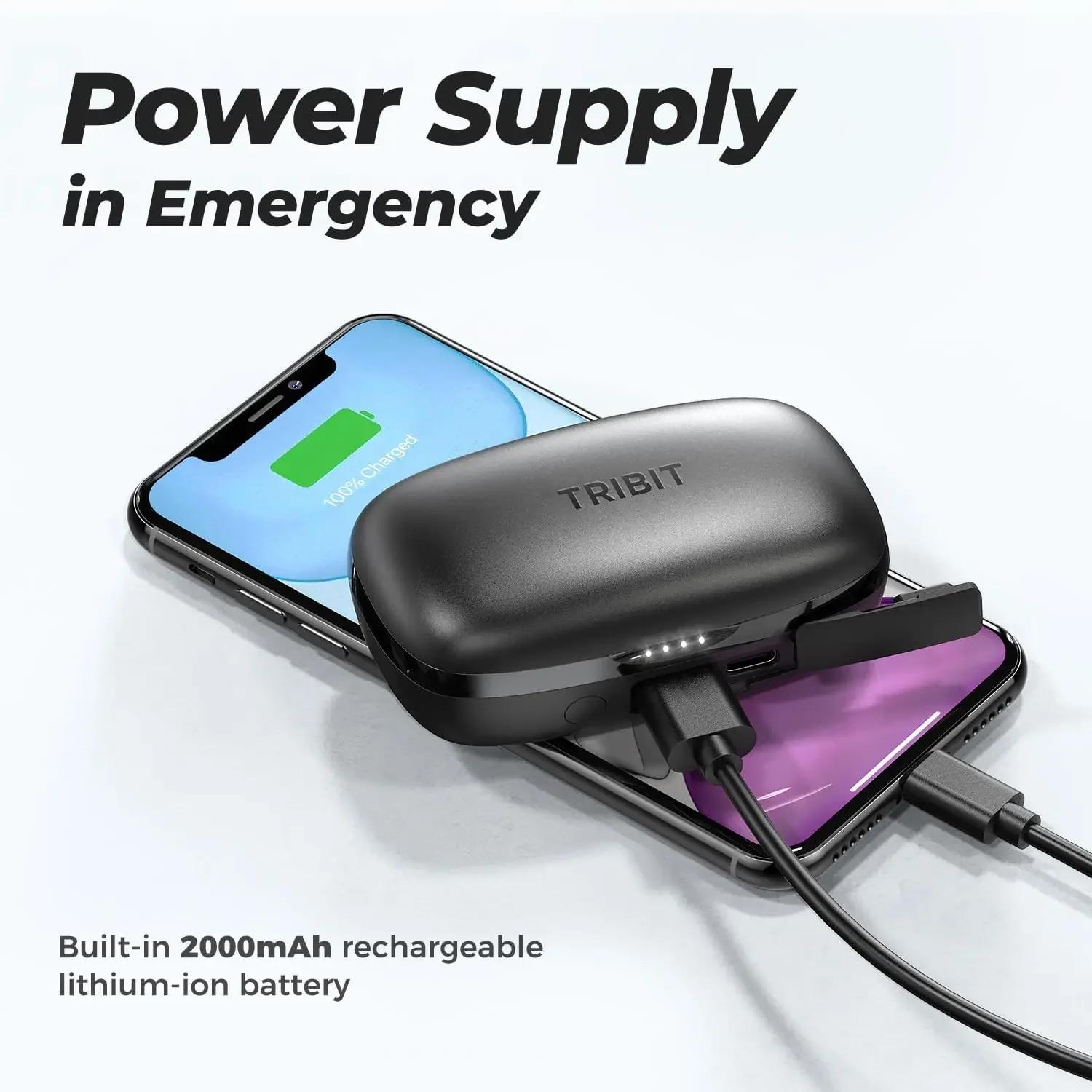 TriBit FlyBuds 3 TWS Écouteurs Bluetooth IPX8 Étanche 100 Heures De Jeu Casque sans Fil Tactile Cont