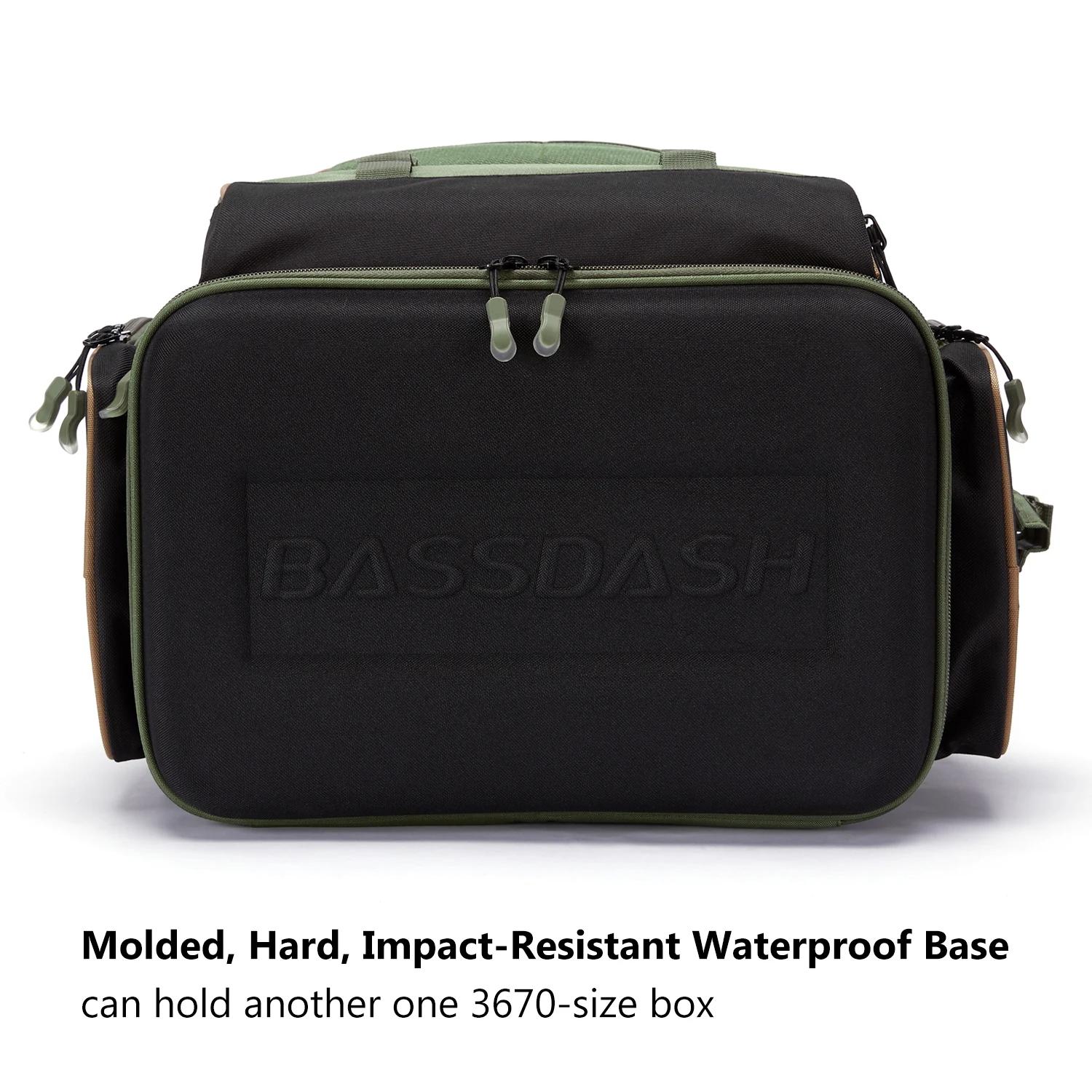 Bassdash-Sac à dos vert armée avec housse de protection contre la pluie, matériel de pêche lancé SD2