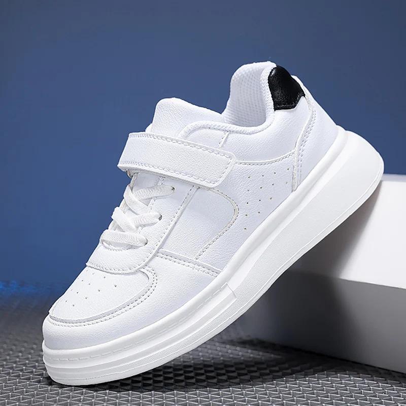 Baskets respirantes enfants garçons filles sport course chaussures décontractées en cuir antidérapan